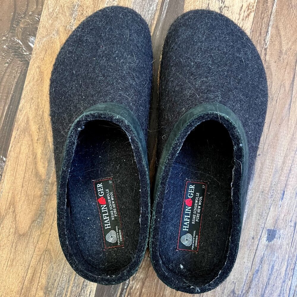Haflinger Wool Clogs- Size 37/6.5 US